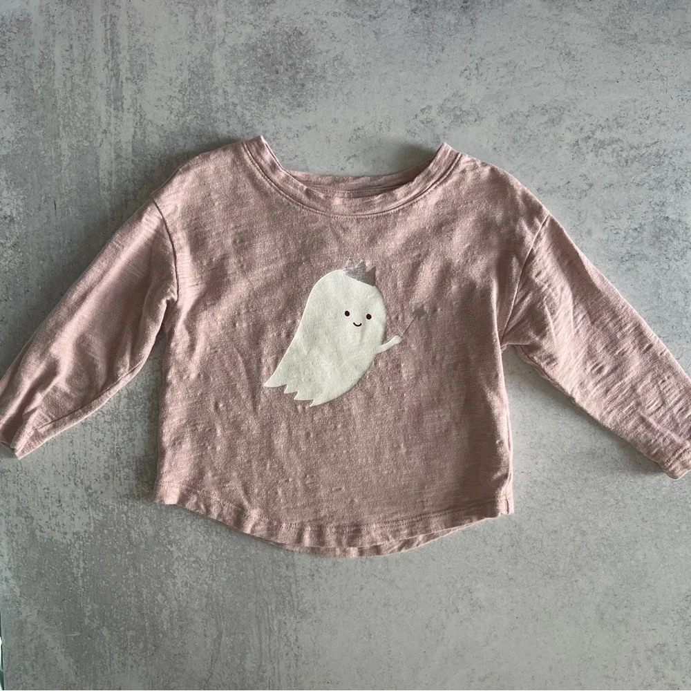 12-18M🐈‍⬛👻 GAP Halloween Baby Hello Kitty Witch & Princess Ghost Shirts 💯 Cotton